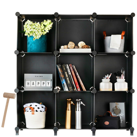 9 Cubes Bookshelf - Black